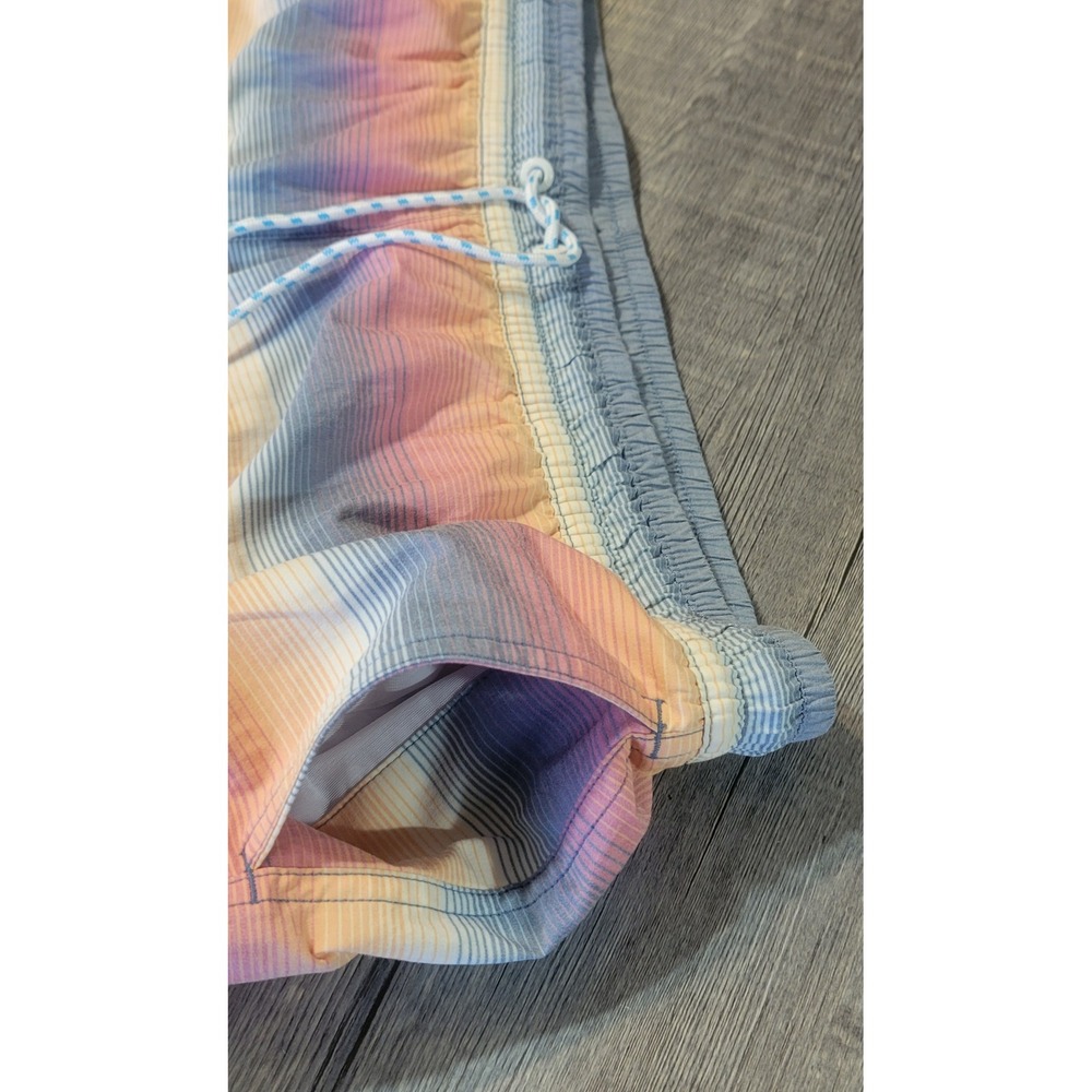 Chubbies Mens XXL Swim Trunks 7 Inch Inseam Sunset Stripe Compression Liner XXL - Picture 8 of 9